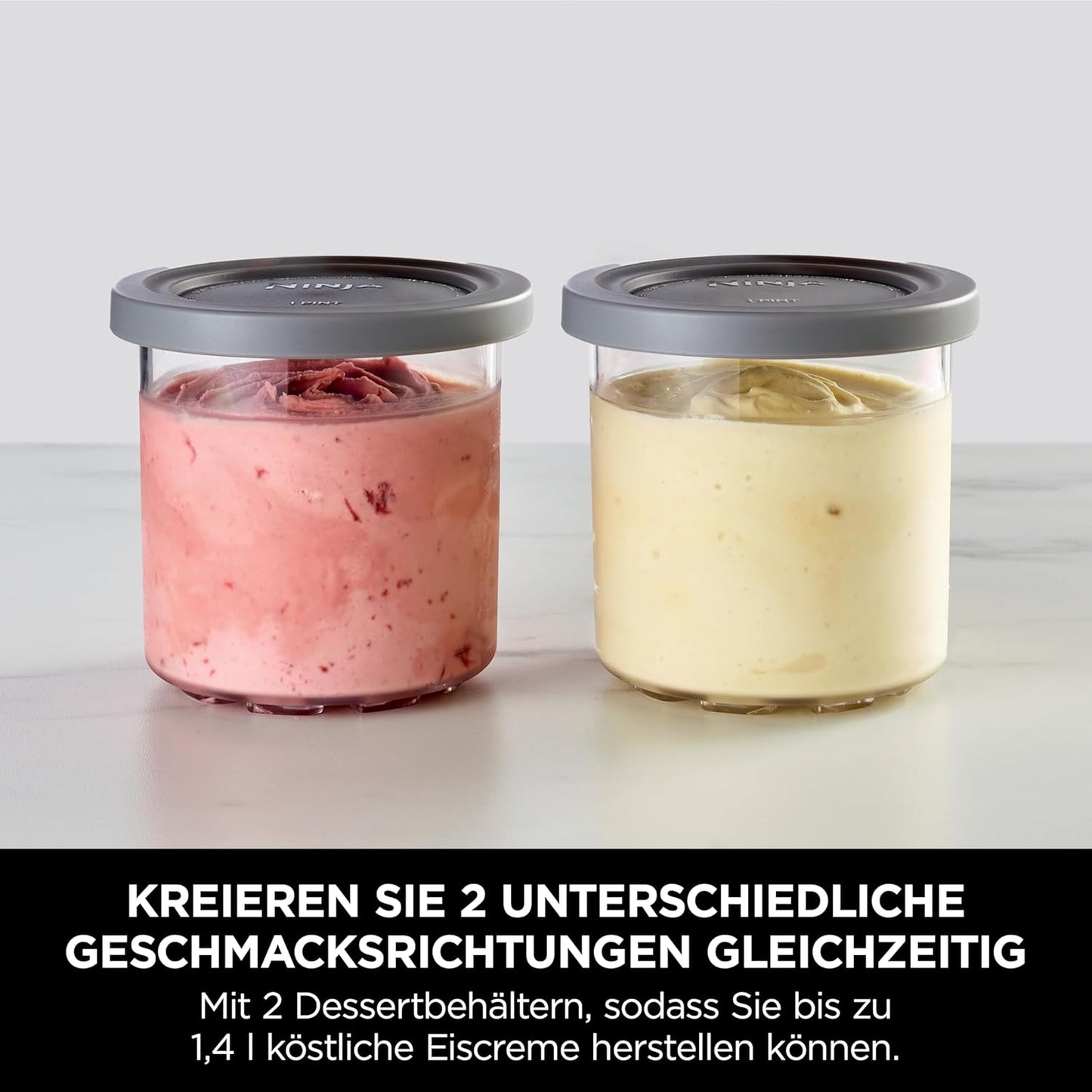 Ninja CREAMi Eismaschine & Dessertmaschine mit 2 Behältern, 7 Programmen, NC302EU