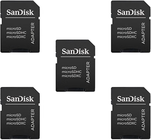 SanDisk microSD to SD Memory Card Adapter / MicroSD-Adapter, 5 Stück