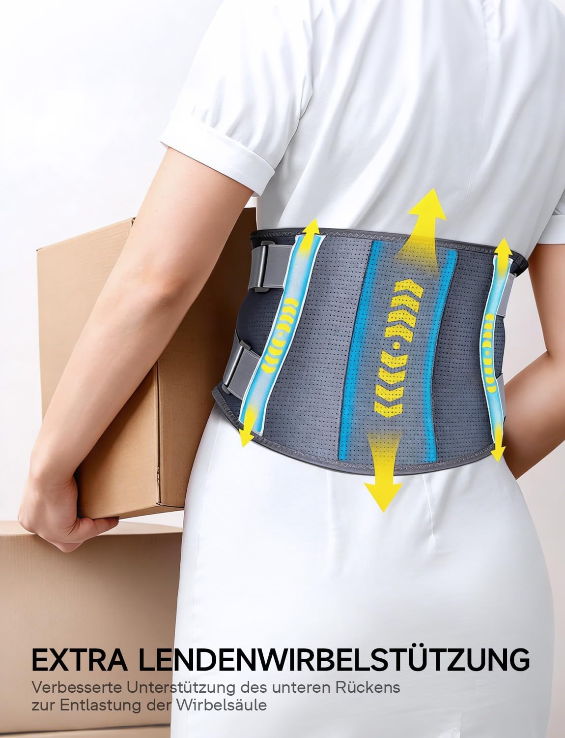 ALLJOY 170CM Wärmegürtel Rücken Heizkissen Kabellos Massagegerät – Komfortable Wärme & Massage für Ihren Rücken - Bestartikel-Shop