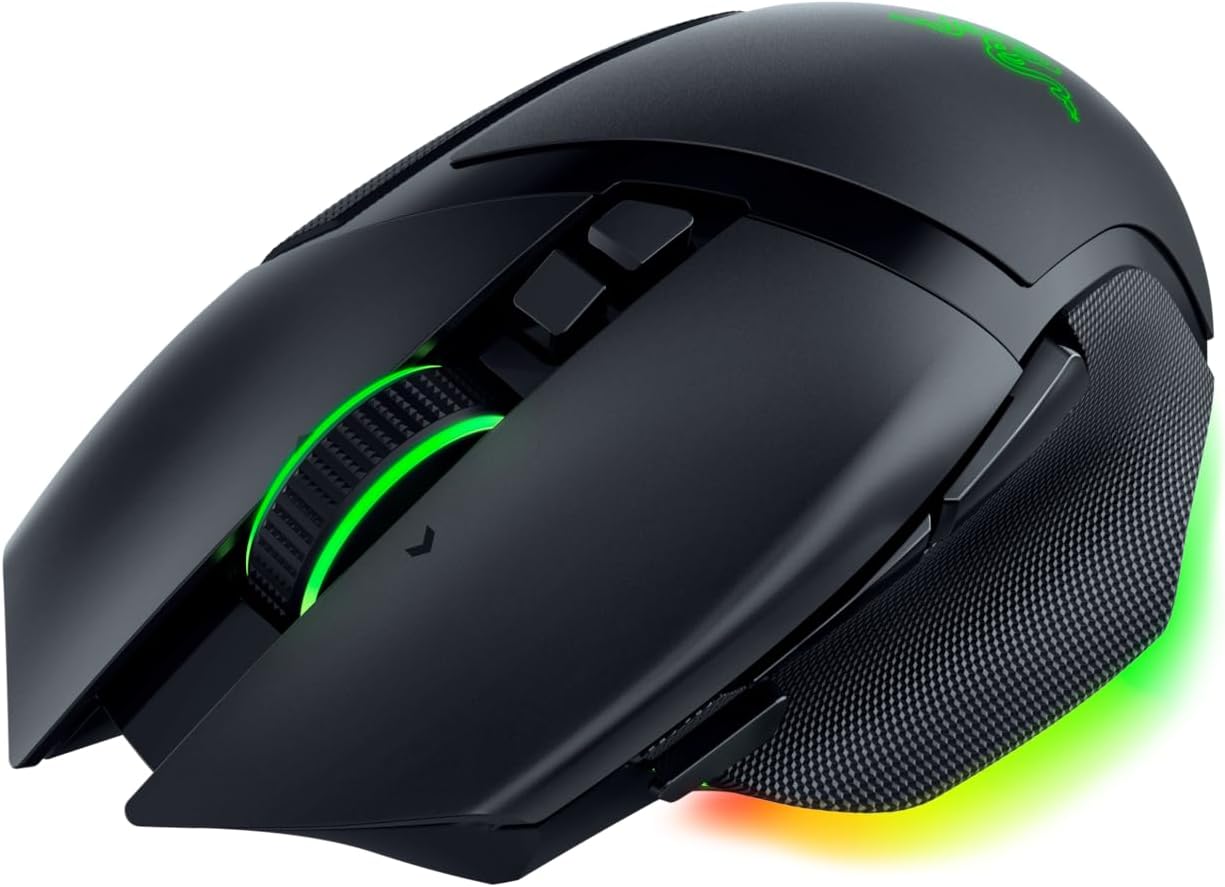 Razer Basilisk V3 Pro Kabellose Gaming Maus, 30K Sensor, HyperScroll, RGB, schwarz - Bestartikel-Shop
