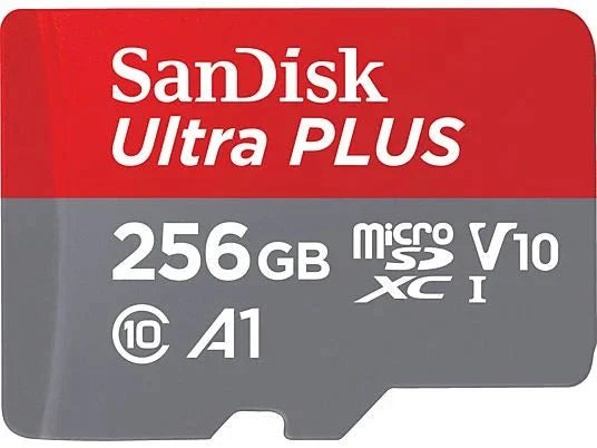 SANDISK Ultra PLUS microSDXC™‐UHS‐I‐Karte, Micro-SDXC Speicherkarte, 256 GB, 160 MB/s