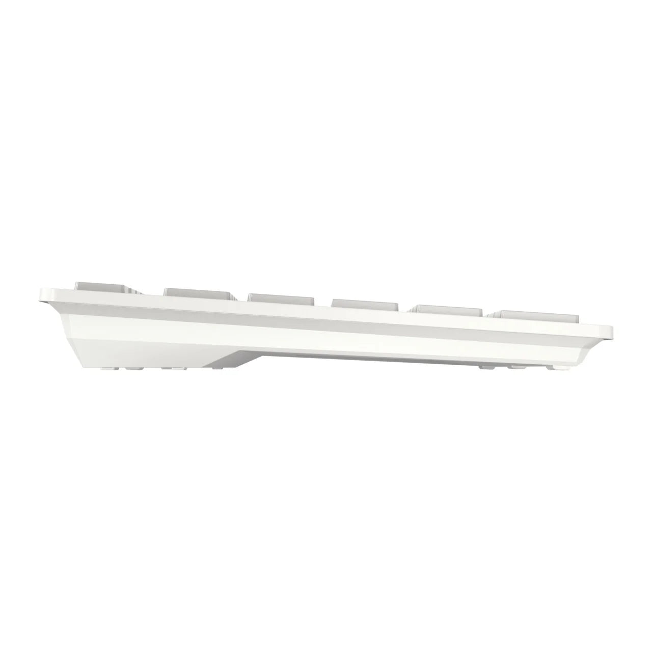 CHERRY KW 7100 MINI BT FOR MAC, Kompakte Mac-Tastatur mit 3 Bluetooth-Kanälen, Deutsches Layout (QWERTZ), Kabelloses Multi-Device-Keyboard, Moonlight White