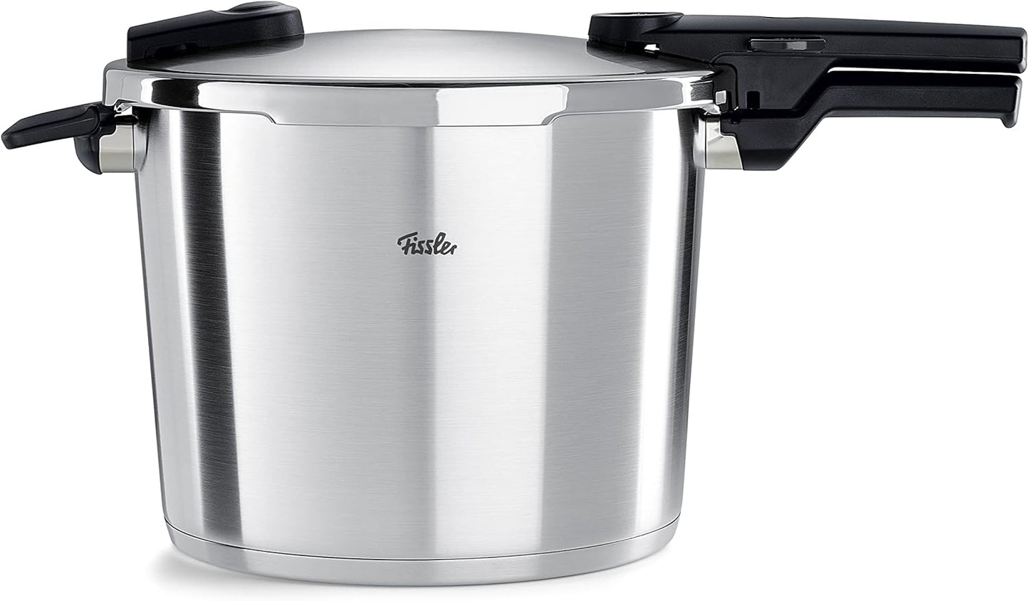 Fissler Vitaquick Premium / Schnellkochtopf (10 L, Ø 26 cm) Edelstahl-Dampfkochtopf, 2-Garstufen, Made in Germany – Induktion