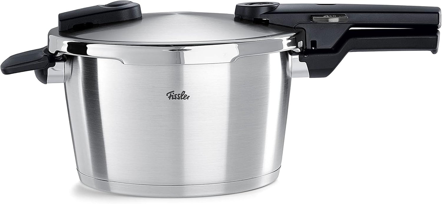 Fissler Vitaquick Premium Schnellkochtopf (4,5 L, Ø 22 cm) Edelstahl-Dampfkochtopf, 2-Garstufen, Made in Germany – Induktion