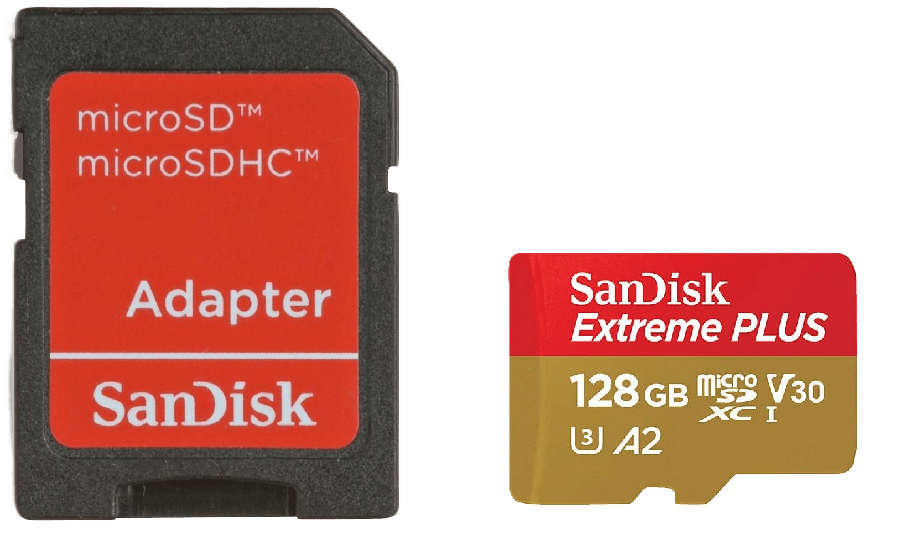 SanDisk Extreme Plus UHS-I, microSDXC Speicherkarte, 128 GB, 200 MB/s– Hochleistungsfähiger Speicher für 4K-Videos, Drohnen, Kameras & mehr