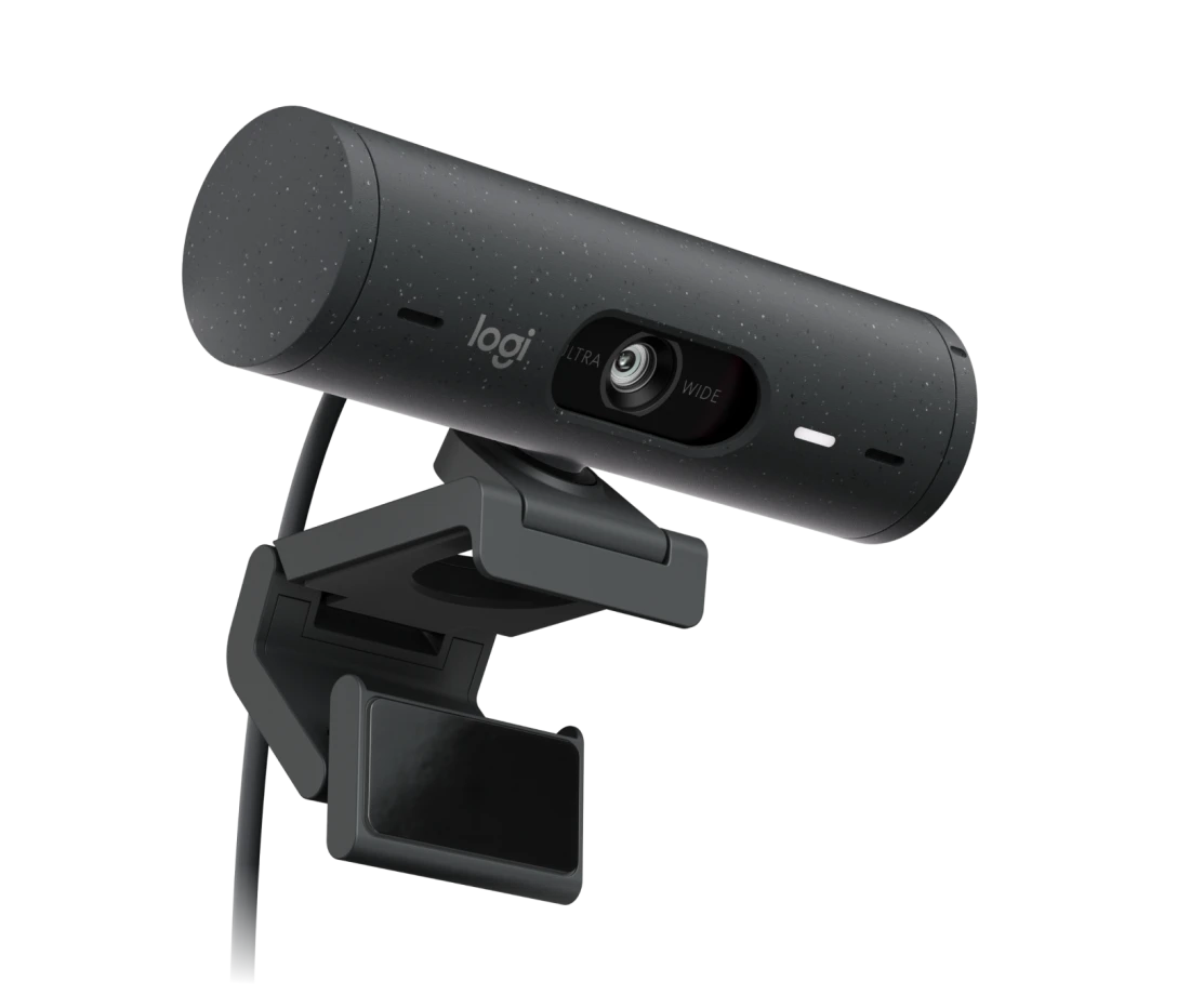 Logitech Brio 500 Full HD Webcam mit Zeigemodus, Auto-Lichtkorrektur & Doppelmikrofon, Graphit