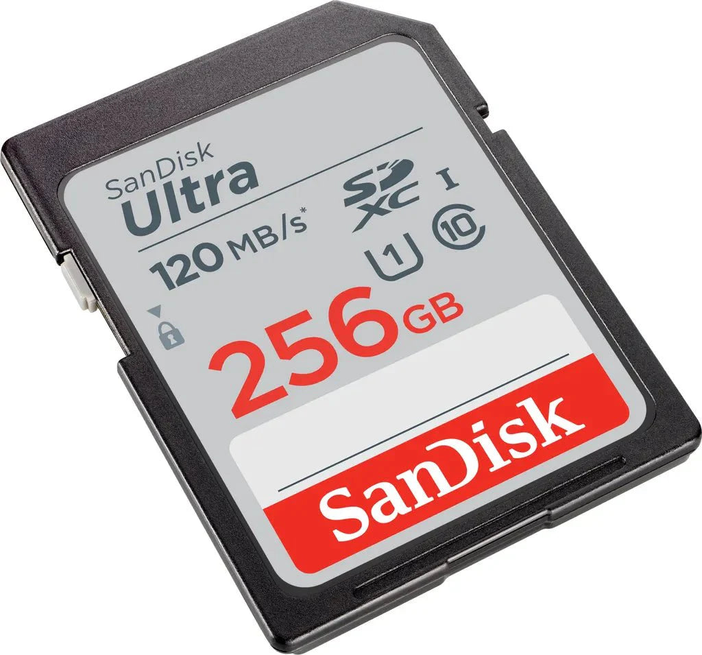 SanDisk Ultra 256GB SDXC Memory Card, Up to 120 MB/s, Class 10, UHS-I, V10