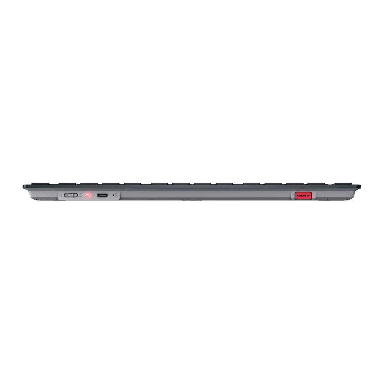 CHERRY KW 9200 MINI, Kompakte Multi-Device-Tastatur für bis zu 4 Geräte, Deutsches Layout (QWERTZ), Bluetooth, 2,4 GHz oder Kabel, Wiederaufladbar, Schwarz