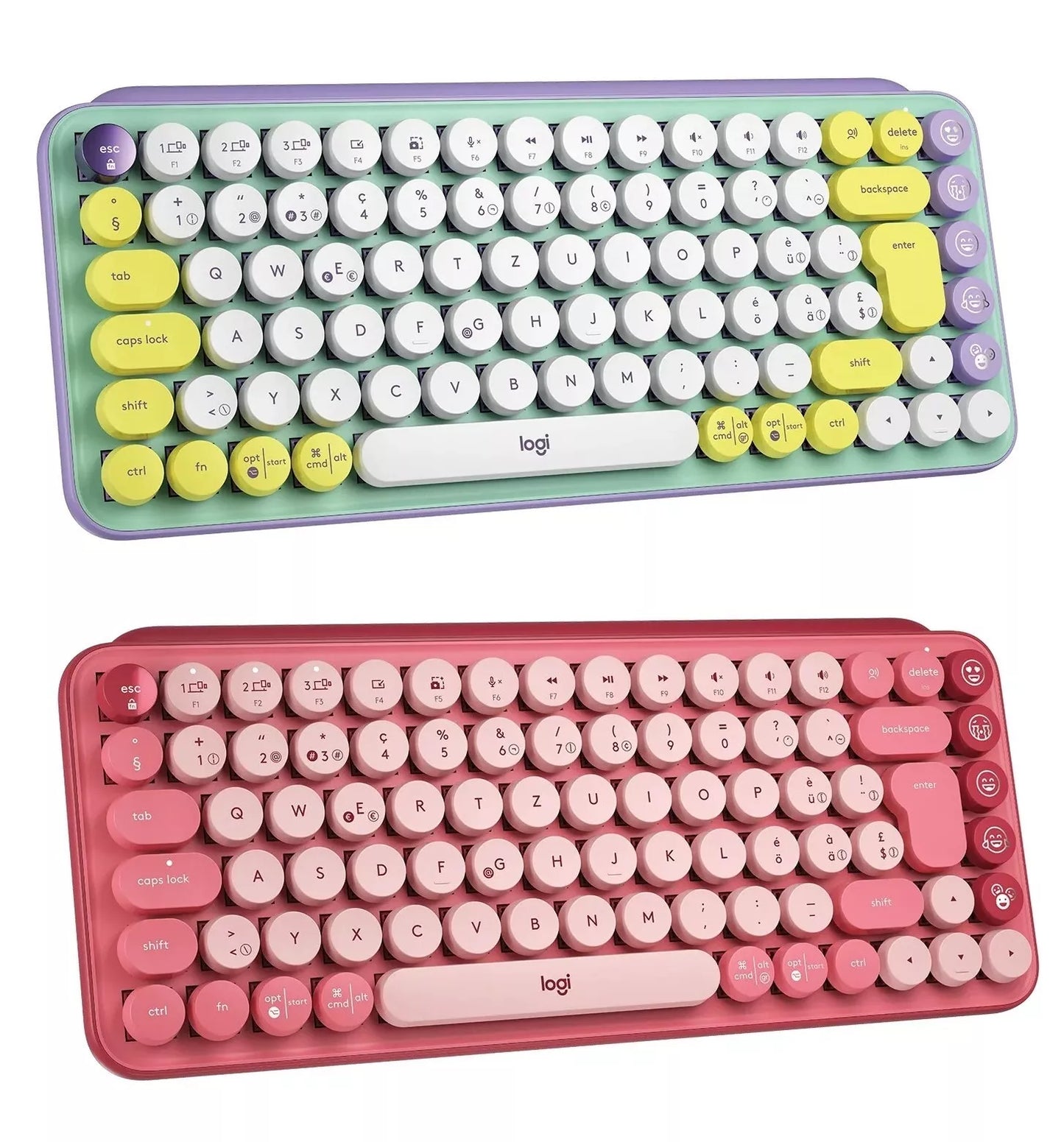 Logitech POP Keys Kabellose Mechanische Emoji-Tastatur mit Emoji-Taste (CH) NEU