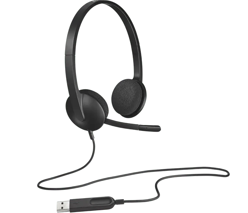 Logitech H340 USB Kopfhörer Verstellbares Mikrofon Logitech H340 USB Headset NEU