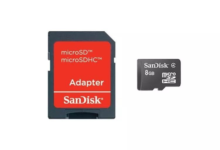 SanDisk 8GB, microSDHC Flash Speicherkarte 8 GB , Klasse 4 + SD Adapter