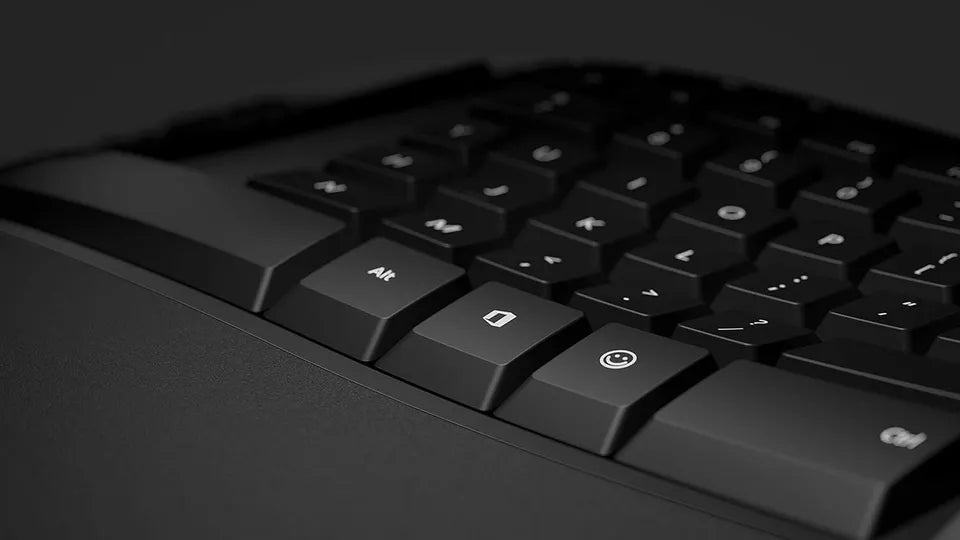 Microsoft Ergonomic Desktop, Tastatur-Maus-Set, USB Anschluss Schweizer QWERTZ