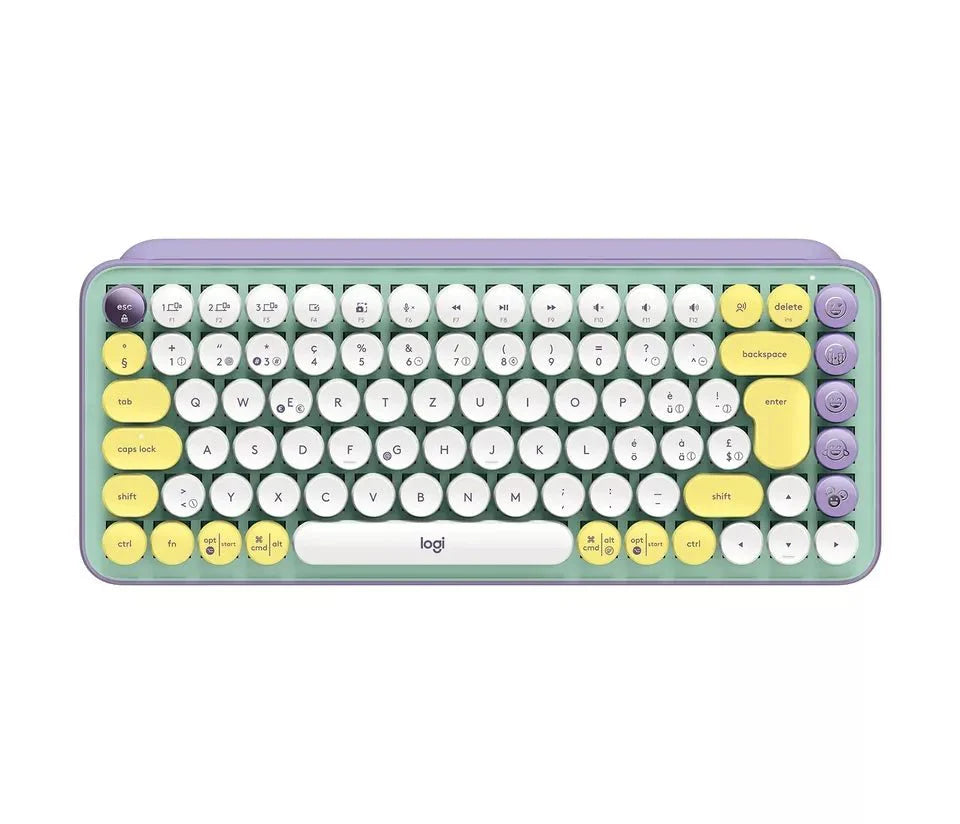 Logitech POP Keys Kabellose Mechanische Emoji-Tastatur mit Emoji-Taste (CH) NEU
