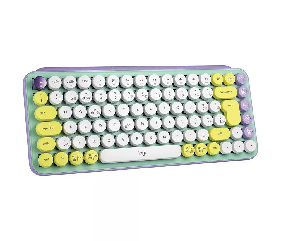 Logitech POP Keys Kabellose Mechanische Emoji-Tastatur mit Emoji-Taste (CH) NEU