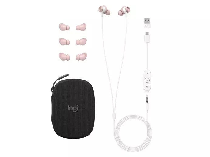 Logitech Zone Wired Earbuds In-Ear-Kopfhörer 3,5mm, USB-C, USB-A (UC version)NEU