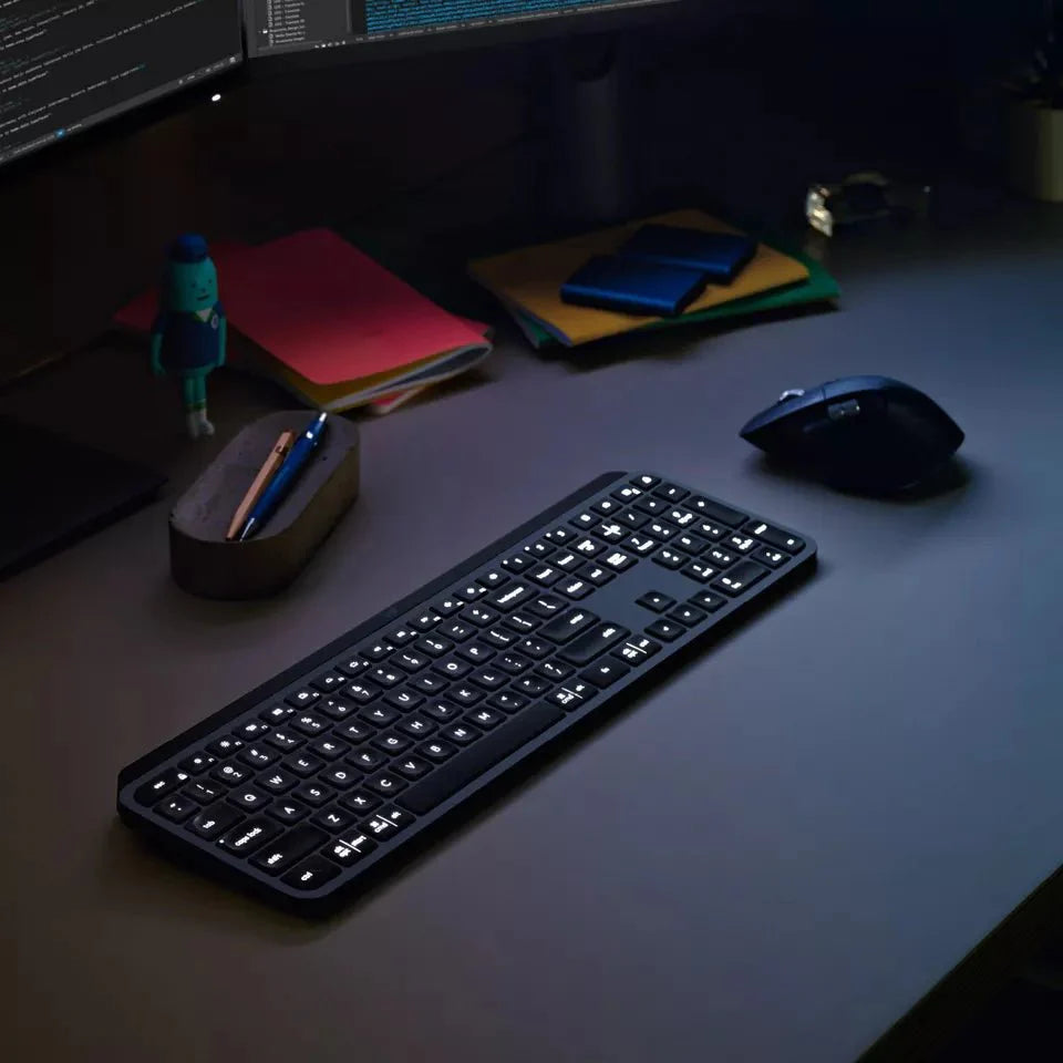 Logitech MX Keys Wireless Tastatur USB/Bluetooth –Schweizer QWERTZ (920-009407)