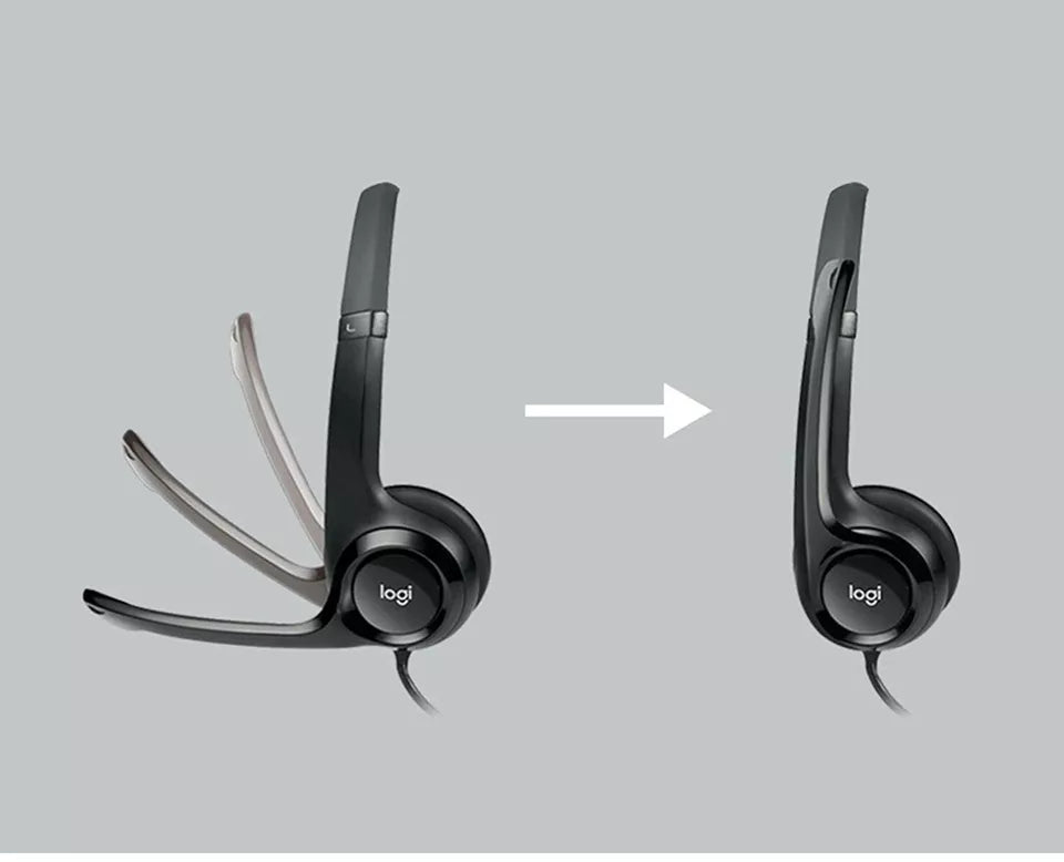 Logitech H390 Kopfhörer & Mikrofon Stereo-Headset, Logitech H390 USB Headset NEU