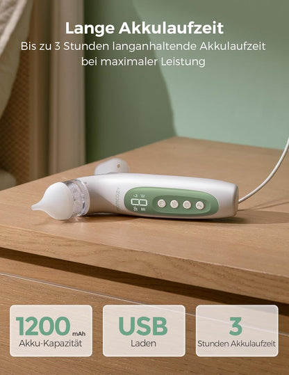Momcozy BreezyClear™ 2-in-1 Elektrischer Nasensauger mit Sprüh- und Saugfunktion - Bestartikel-Shop