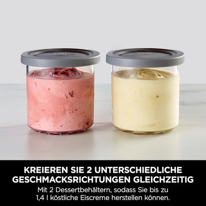 Ninja CREAMi Eismaschine & Dessertmaschine mit 2 Behältern, 7 Programmen, NC302EU