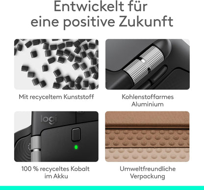 Logitech MX Master 4 Kabellose Maus, USB-C Laden, Bluetooth für Windows & macOS - Bestartikel-Shop