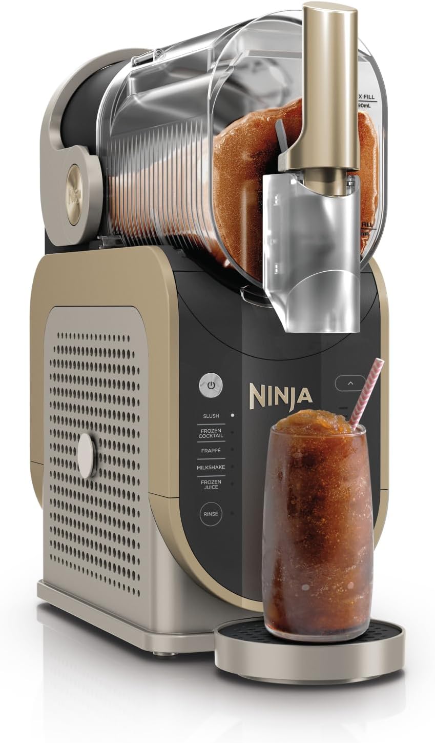 Ninja SLUSHi Maschine für Slush, Eis-Cocktails, Frappé, Milchshakes & gefrorenen Saft, Braun, FS301EUSTGD