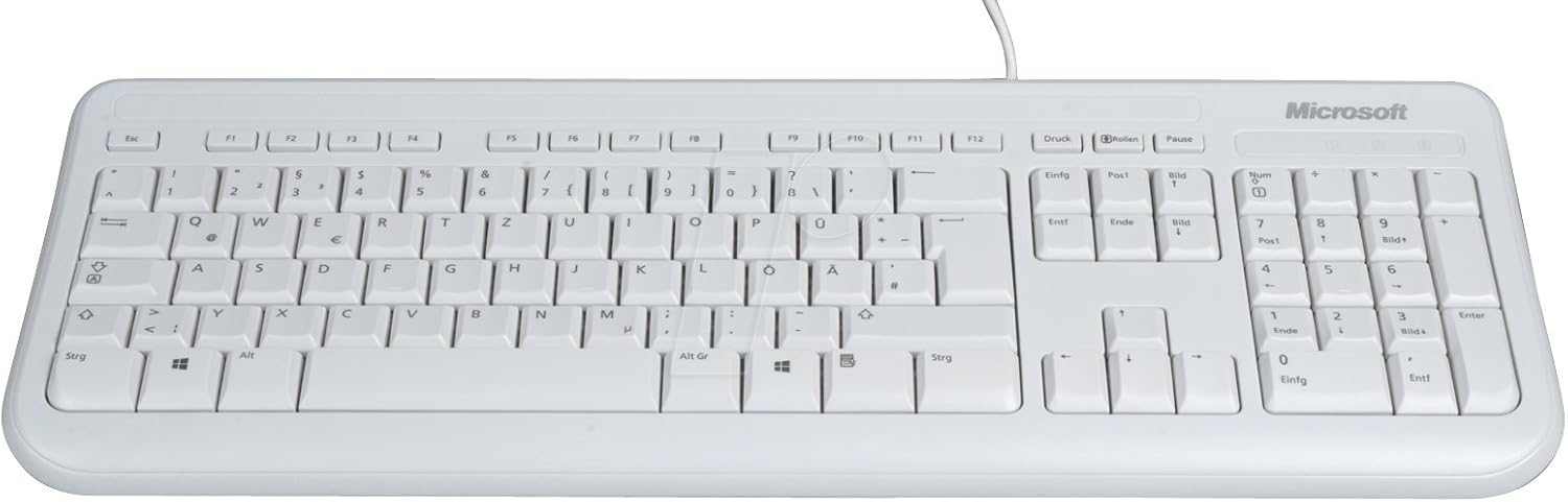 Microsoft Wired Tastatur 400 for Business, Deutsch QWERTZ, Weiß - Bestartikel-Shop