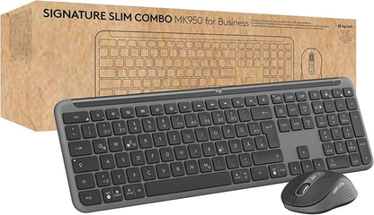 Logitech Signature Slim MK950 for Business kabelloses Tastatur-Maus-Set, QWERTZ - Bestartikel-Shop