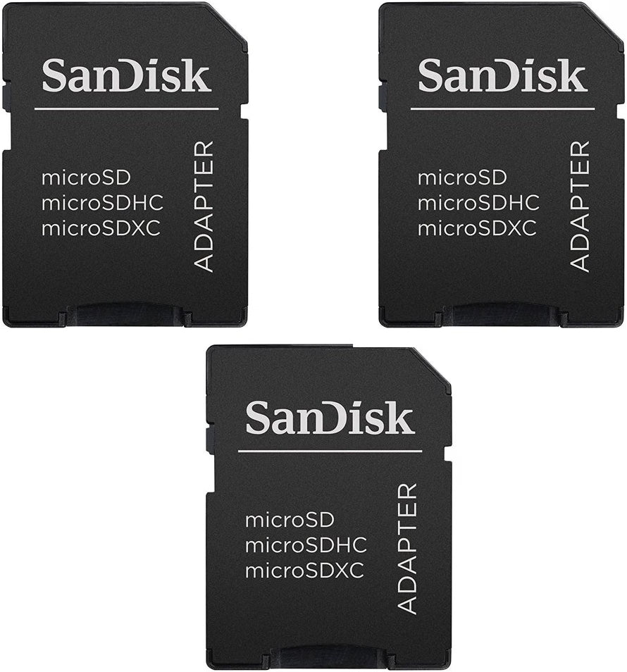SanDisk microSD to SD Memory Card Adapter / MICROSD-Adapter, 3 Stück
