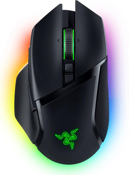 Razer Basilisk V3 Pro Kabellose Gaming Maus, 30K Sensor, HyperScroll, RGB, schwarz - Bestartikel-Shop