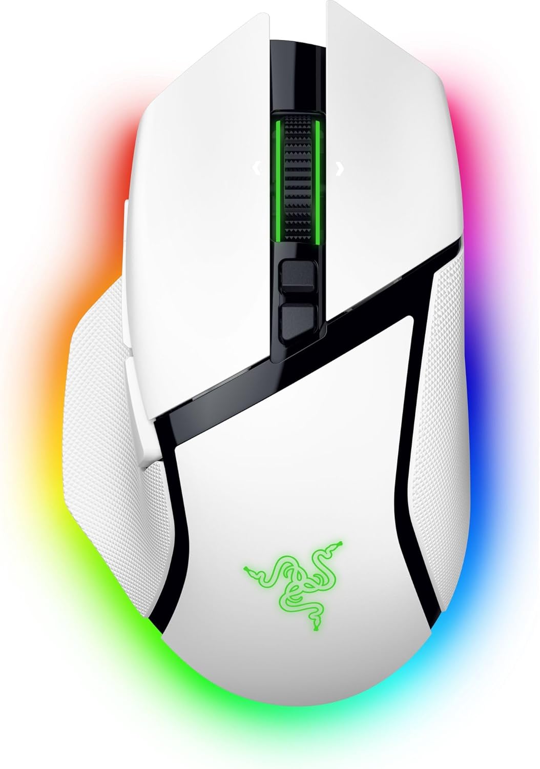 Razer Basilisk V3 Pro Kabellose Gaming Maus, 30K Sensor, HyperScroll, RGB, Weiss - Bestartikel-Shop