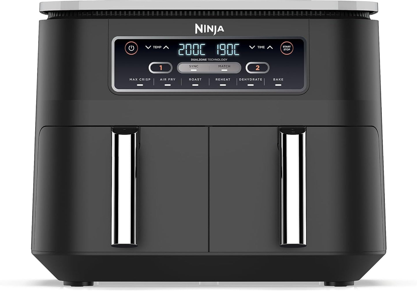 Ninja Foodi Dual Zone Digitale Heißluftfritteuse, AF300EU, 7,6L Airfryer schwarz - Bestartikel-Shop