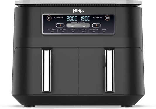 Ninja Foodi Dual Zone Digitale Heißluftfritteuse, AF300EU, 7,6L Airfryer schwarz - Bestartikel-Shop