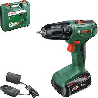Bosch EasyDrill 18V-38 Akku-Bohrschrauber mit 2,5 Ah Batterie & Ladegerät im Koffer