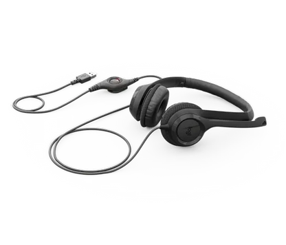 H390 Kabelgebundenes Stereo-Headset mit Mikrofon und Geräuschfilter, schwarz - Bestartikel-Shop