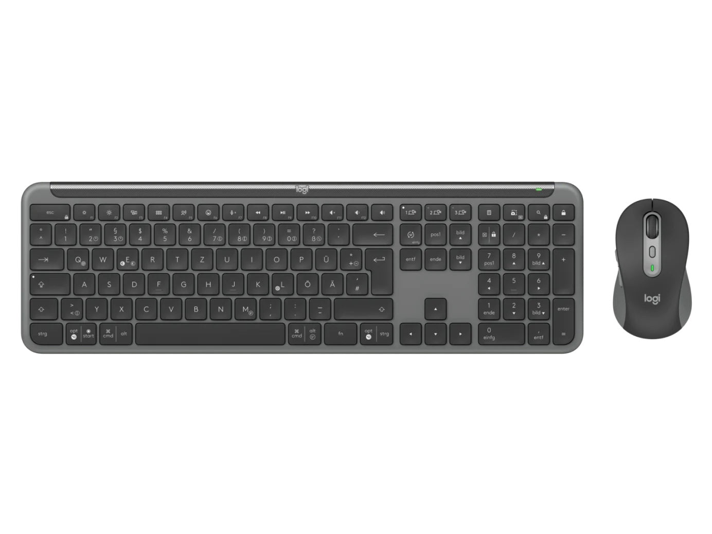 Logitech Signature Slim MK950 for Business kabelloses Tastatur-Maus-Set, QWERTZ - Bestartikel-Shop