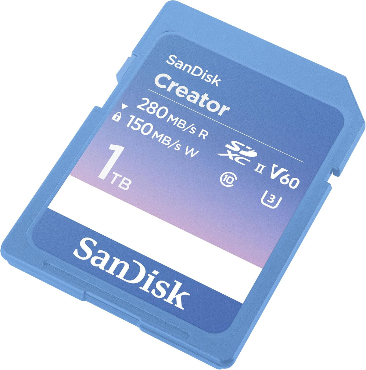 SanDisk Creator SD-UHS-II Speicherkarte 1 TB, 6K-Video, V60, 280 MB/s Lesen