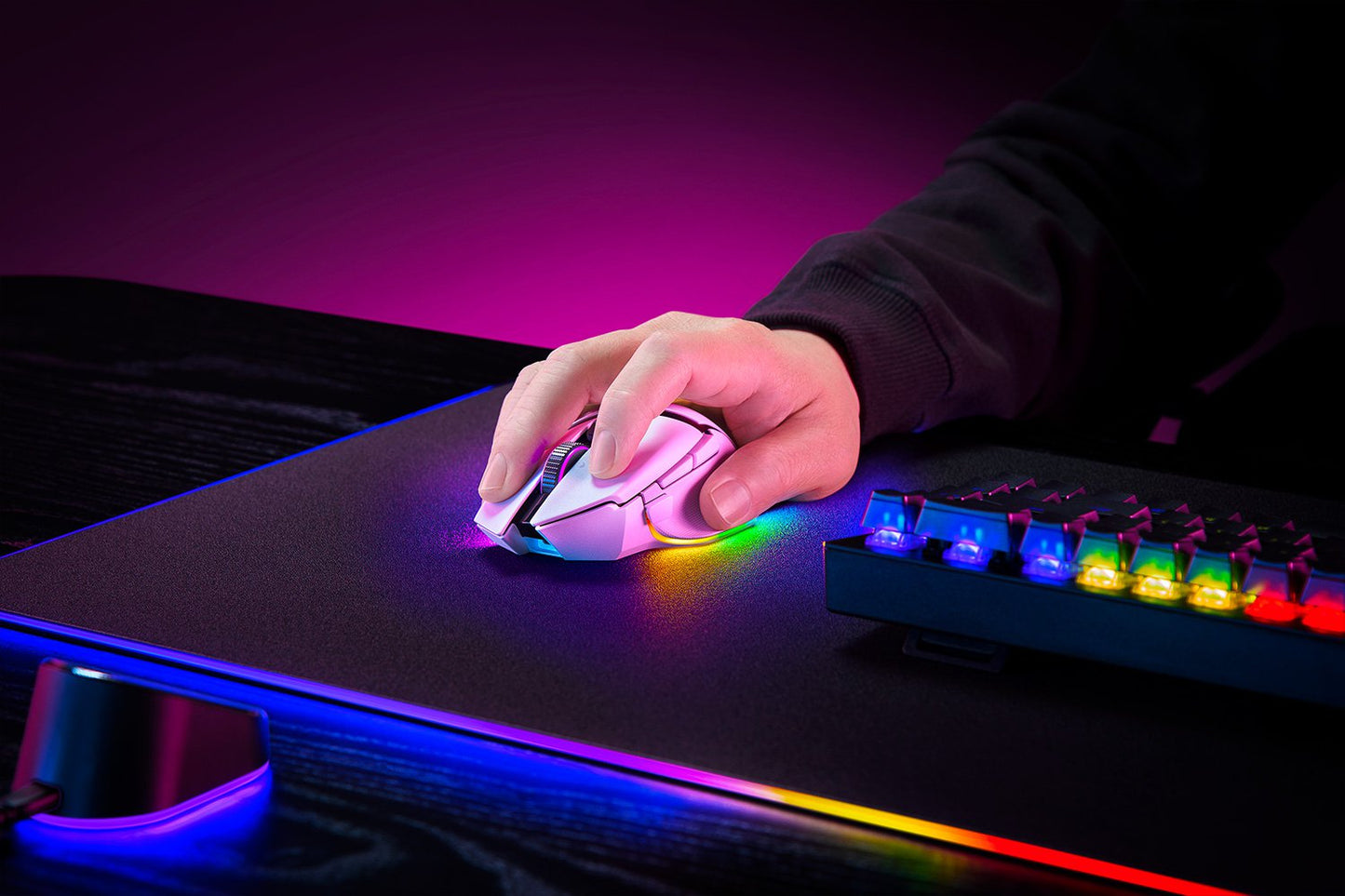 Razer Basilisk V3 Pro Kabellose Gaming Maus, 30K Sensor, HyperScroll, RGB, Weiss - Bestartikel-Shop