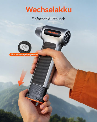 WOLFBOX MF200 Druckluftbläser – Wechselbare Batteriekassette - Bestartikel-Shop