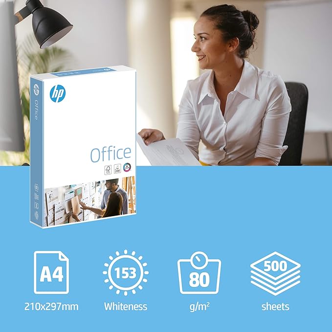 HP Office DIN A4 Druckerpapier 80 g/m² Glatt Weiß 153 CIE 500 Blatt - Bestartikel-Shop
