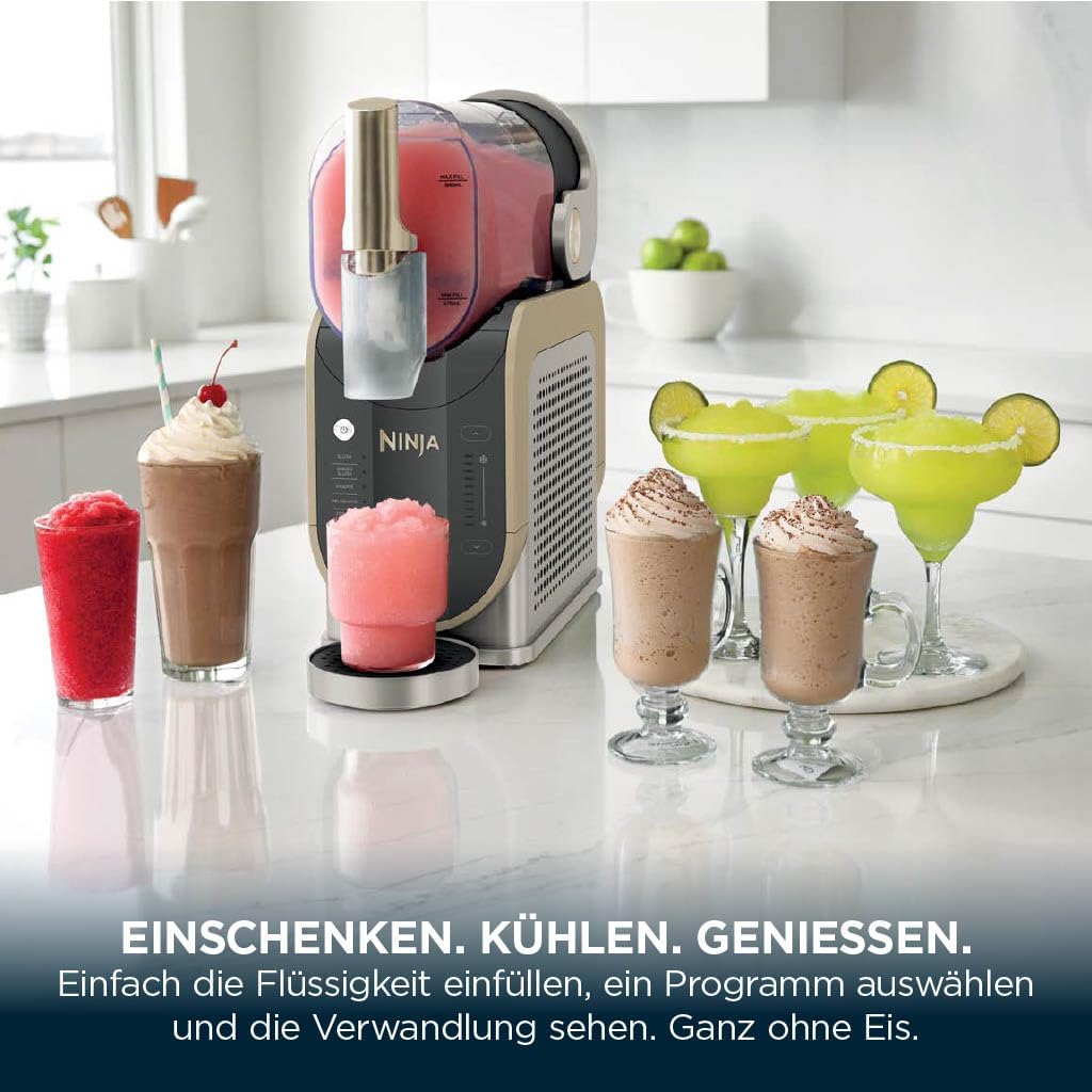 Ninja SLUSHi Maschine für Slush, Eis-Cocktails, Frappé, Milchshakes & gefrorenen Saft, Braun, FS301EUSTGD