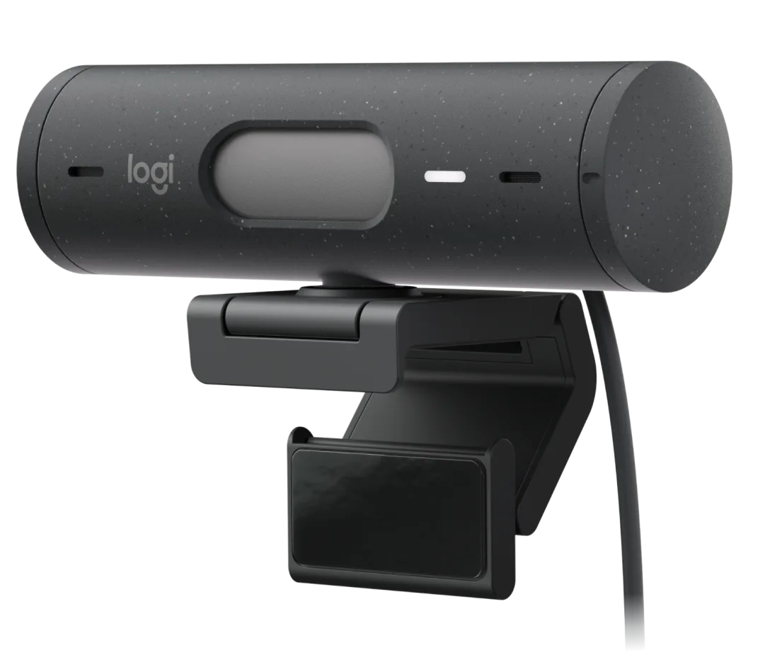 Gebraucht (Refurbished) - Logitech Brio 500 Full-HD mit Zeigemodus, Auto-Lichtkorrektur & Doppelmikrofon, grafit - Bestartikel-Shop