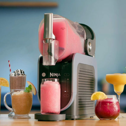 Ninja SLUSHi Maschine für Slush, Eis-Cocktails, Frappé, Milchshakes & gefrorenen Saft, Blaugrau, FS301EU