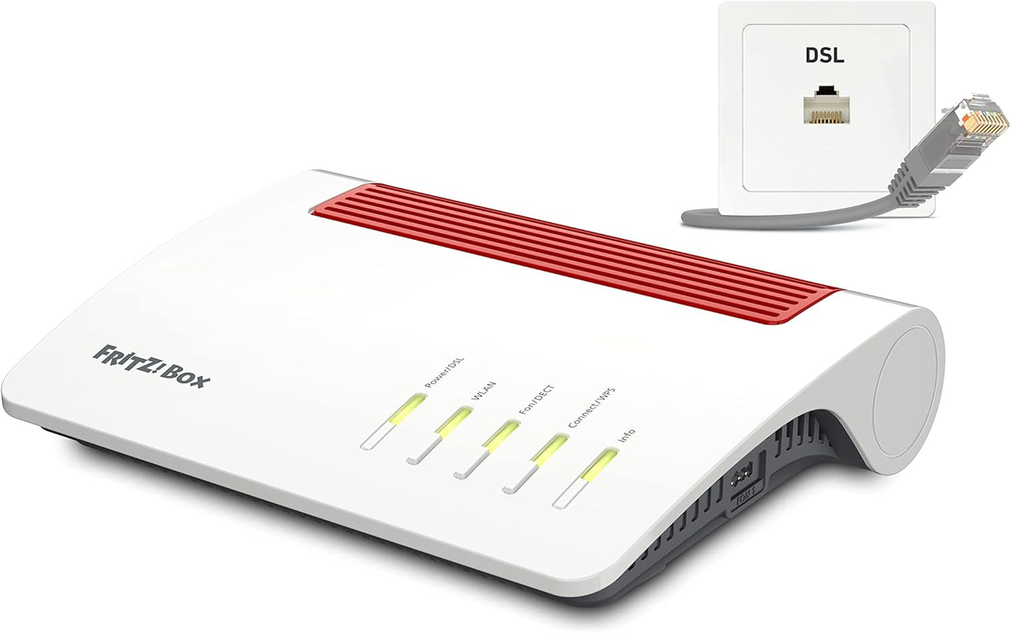 AVM FRITZ!Box 7590 AX V2 WiFi 6 VDSL Modem Router Mesh DECT 35b, weiß ...