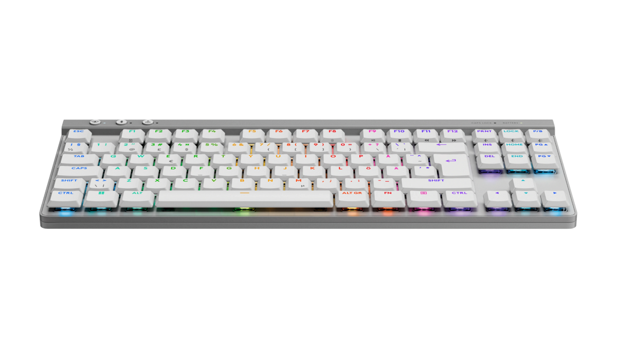 Logitech G515 LIGHTSPEED TKL Flache kabellose Gaming Tastatur – Nordic, Weiß - Bestartikel-Shop