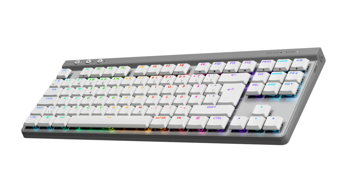Logitech G515 LIGHTSPEED TKL Flache kabellose Gaming Tastatur – Nordic, Weiß - Bestartikel-Shop