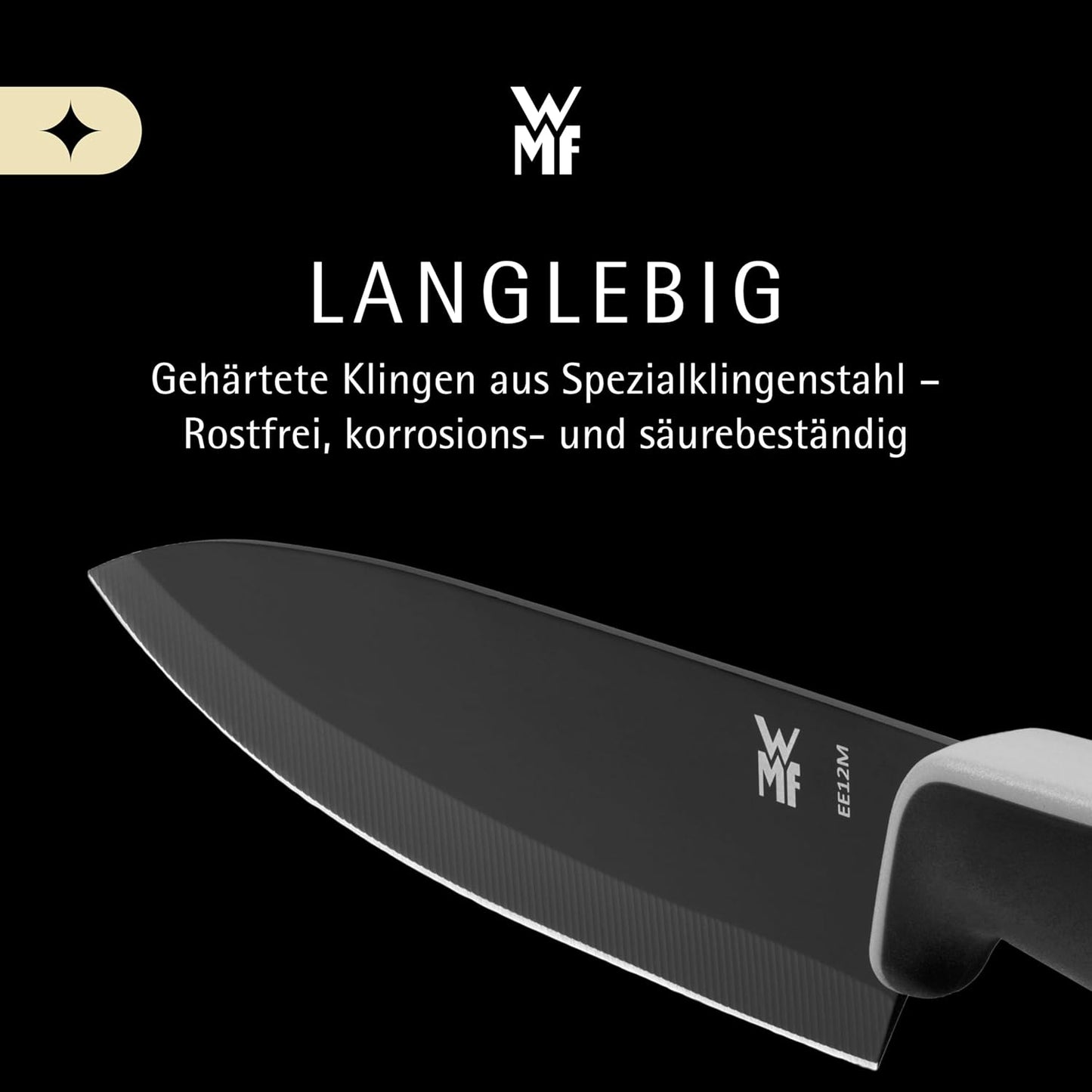 WMF Touch Messerset 2-teilig, bestehend aus Kochmesser und Gemüsemesser – Antihaft, Scharf, Ergonomisch, Schwarz - Bestartikel-Shop