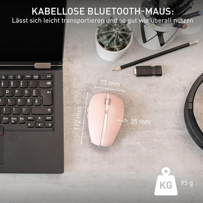 CHERRY GENTIX BT, Bluetooth Maus mit Multi-Device Funktion, Rosa - Bestartikel-Shop