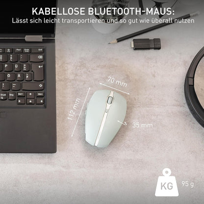 CHERRY GENTIX BT, Bluetooth Maus mit Multi-Device Funktion, Grün - Bestartikel-Shop