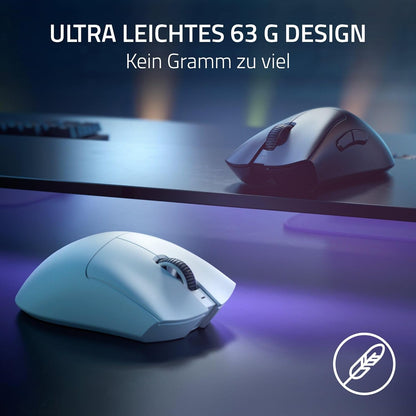 Razer DeathAdder V3 Pro - Wireless Gaming Maus, 30K Sensor, Weiß - Bestartikel-Shop