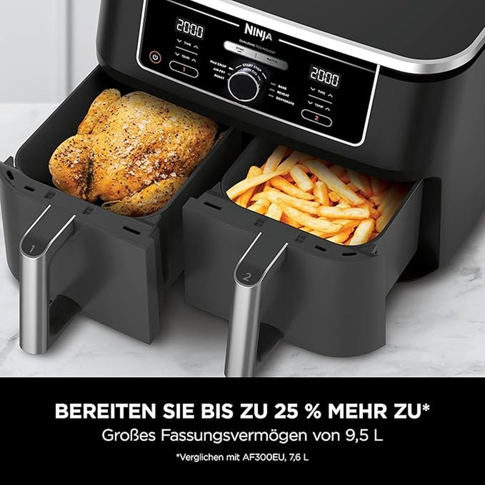Ninja Foodi MAX Dual Zone Heißluftfritteuse, Schwarz, AF400EU - Bestartikel-Shop